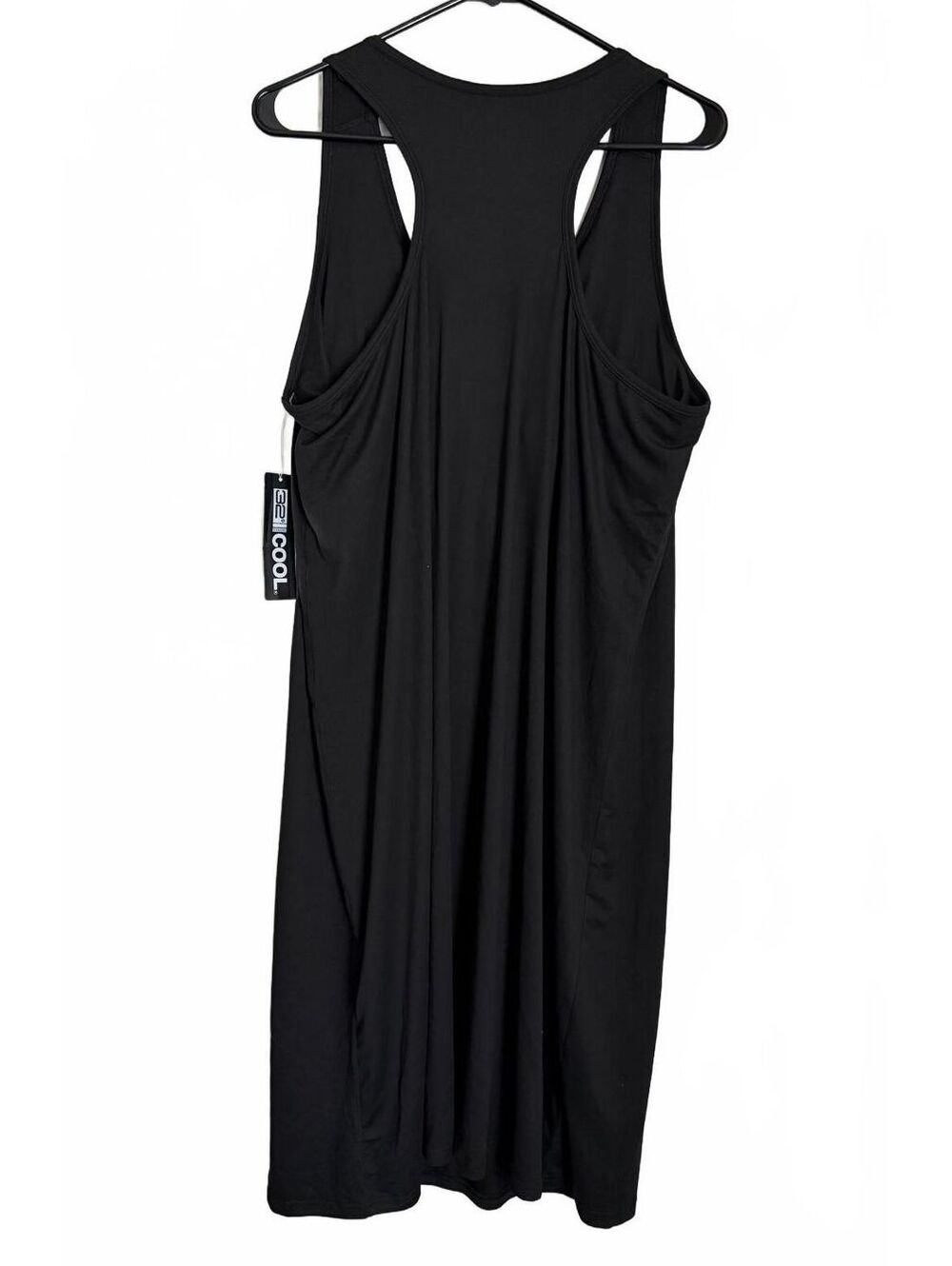 32 Degrees NEW Racerback Bra Dress Size XXL Black Minimalist Sleeveless Summer - Picture 2 of 9